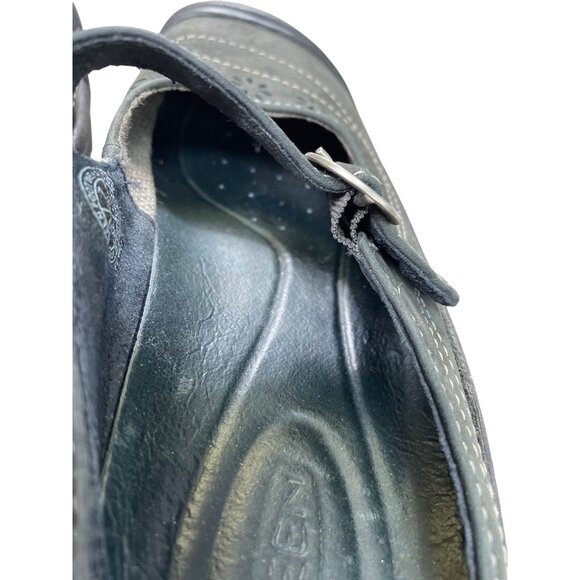 Keen Womens brown black leather Mary Jane sandals shoes size 7 SKU 8900 - Picture 8 of 16